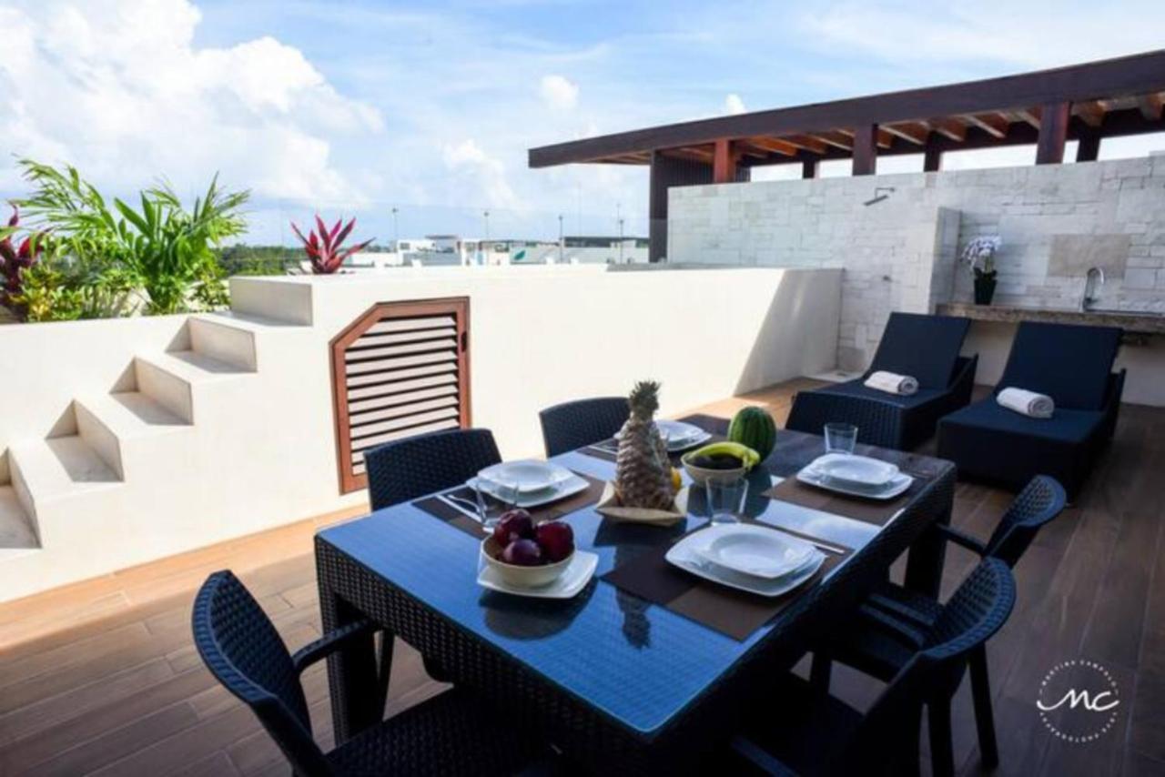 トゥルムPenthouse Blue Luxury La Veletaアパートメント エクステリア 写真
